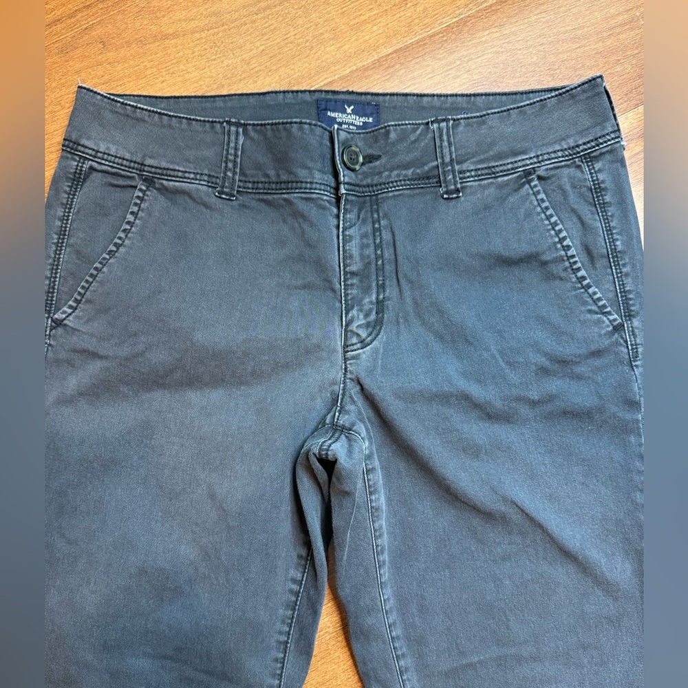 AE Black & Blue Stretch Pants - Picture 8 of 13